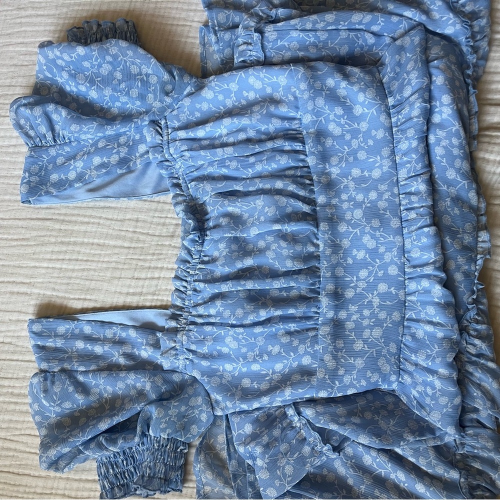 Altard State Blue Floral Maxi Dress - Picture 3 of 4